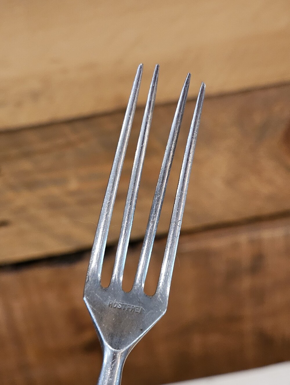 Vintage 50s MCM Anton Wingen Jr. Natural Horn Cutlery Set - 6 Forks & 3 Knives - Picture 13 of 16